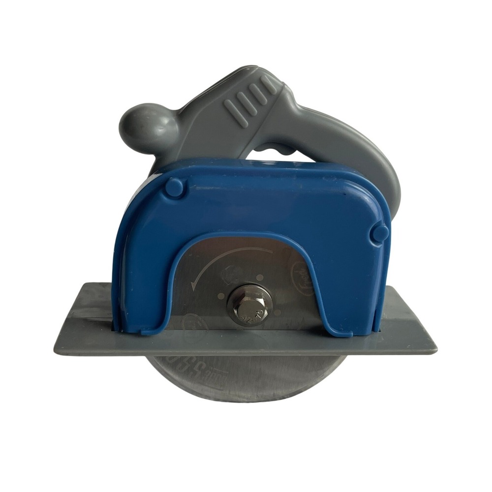 Fred & Friends Pizza Boss 3000 Circular Saw Pizza Cutter Blue Gray Novelty Tool